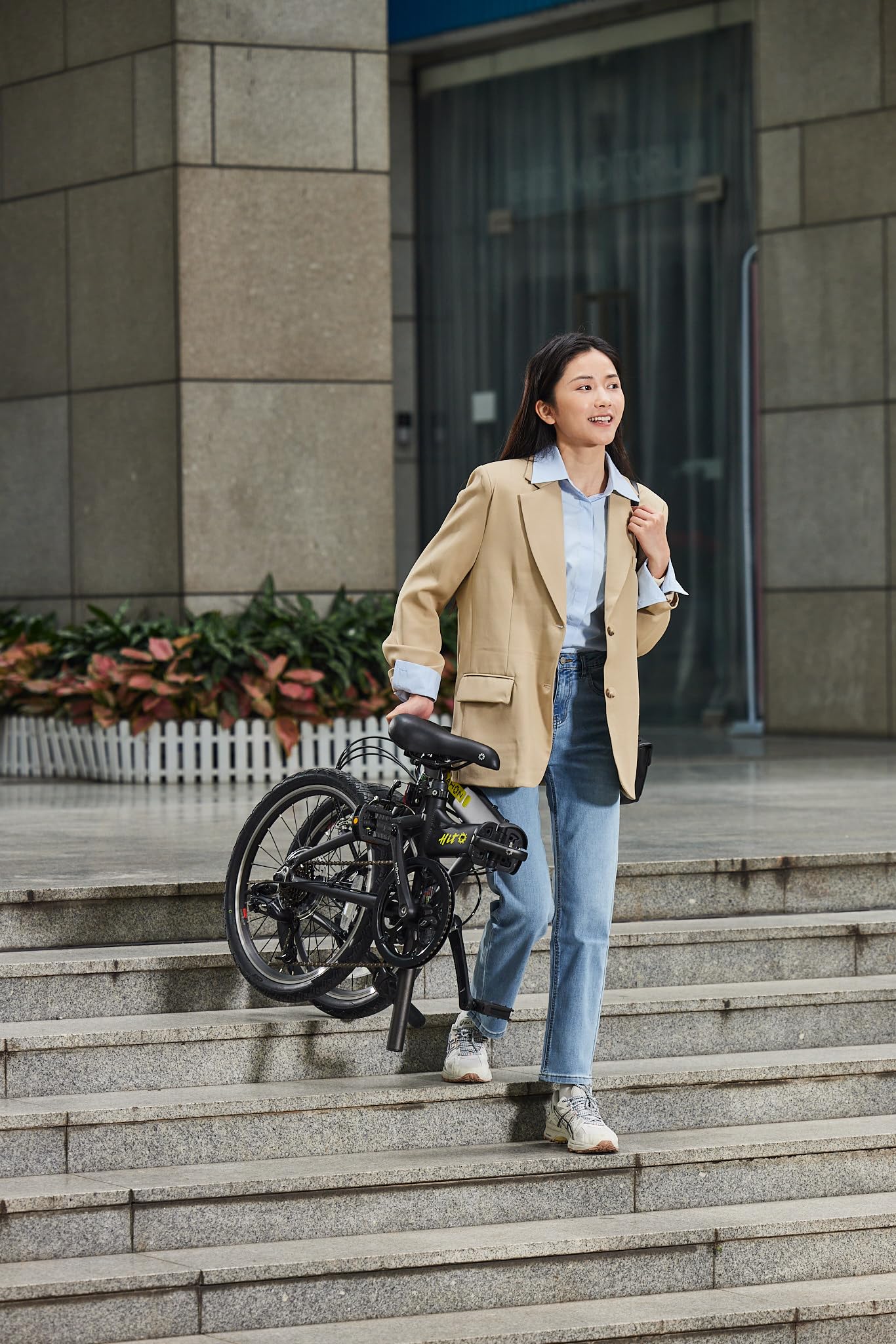 Dahon HIT Bicicletta Pieghevole 20 Pollici Adulti 6 Velocità Freni a V Sistema di Piegatura Rapido, Cyclette Portatile Alluminio Città Folding Bike Unisex
