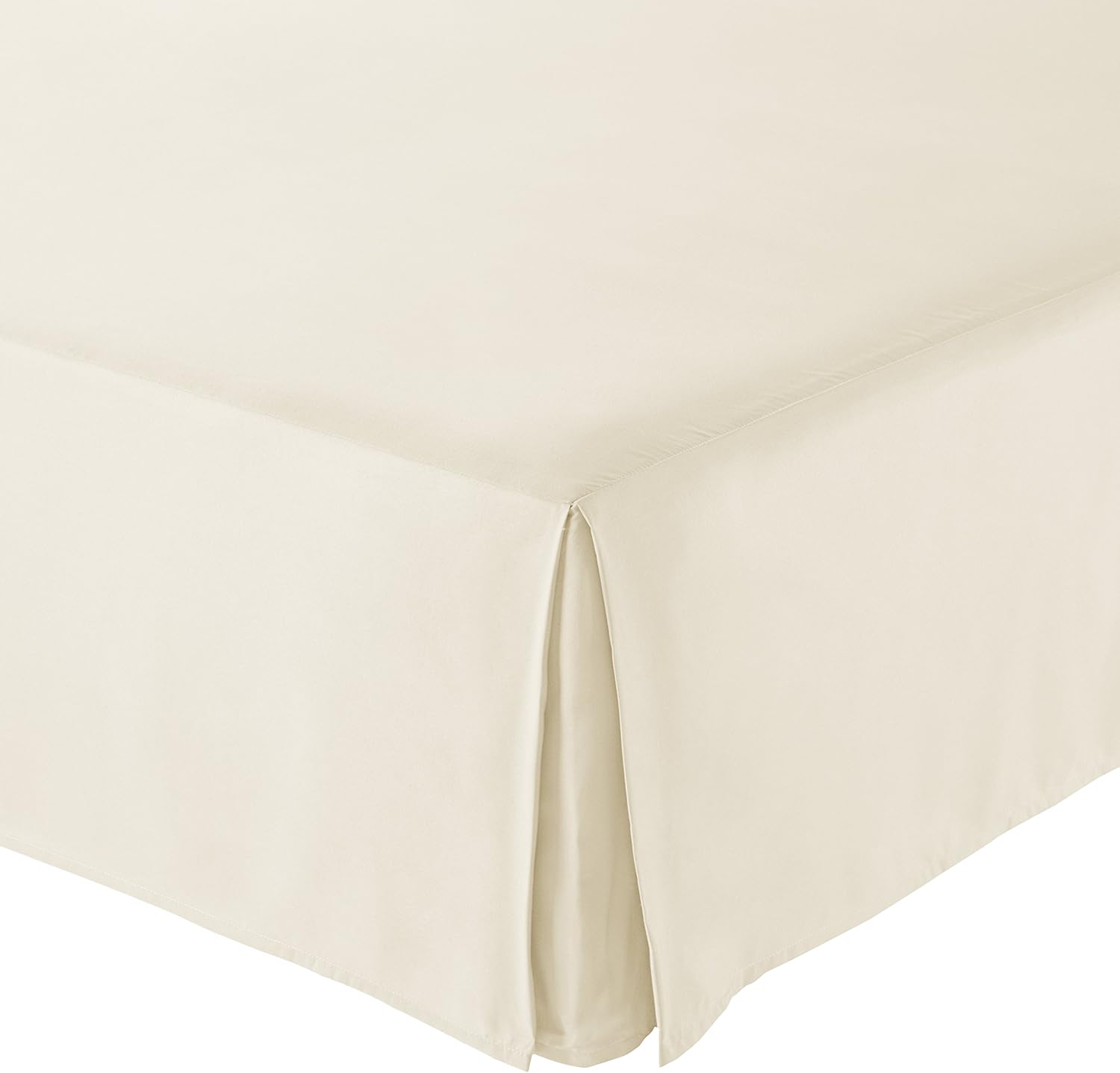 Amazon Basics Lightweight Pleated Bed Skirt, Queen, Beige, Solid Home & Kitchen