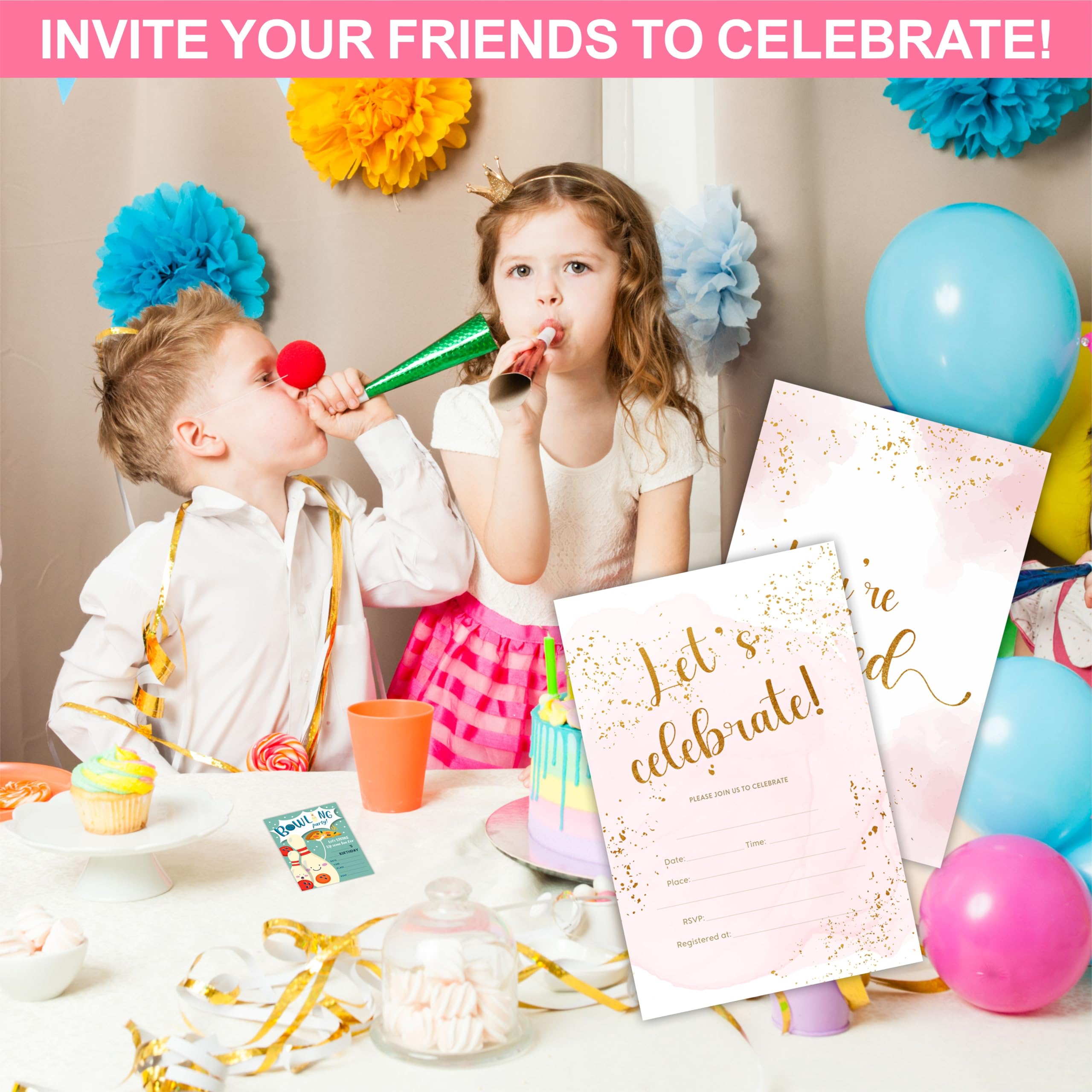 Amazon.com : Cudwid Let's Celebrate Invitation Cards With Amazon.com : Cudwid Let's Celebrate Invitation Cards With