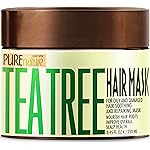 Tea Tree Oil Hair Mask - Conditioner and Deep Moisturizer Treatment for Dry Damaged Hair - With Hydrating Protein for Advanced Repair - Soothing for Itchy Scalps and Dandruff