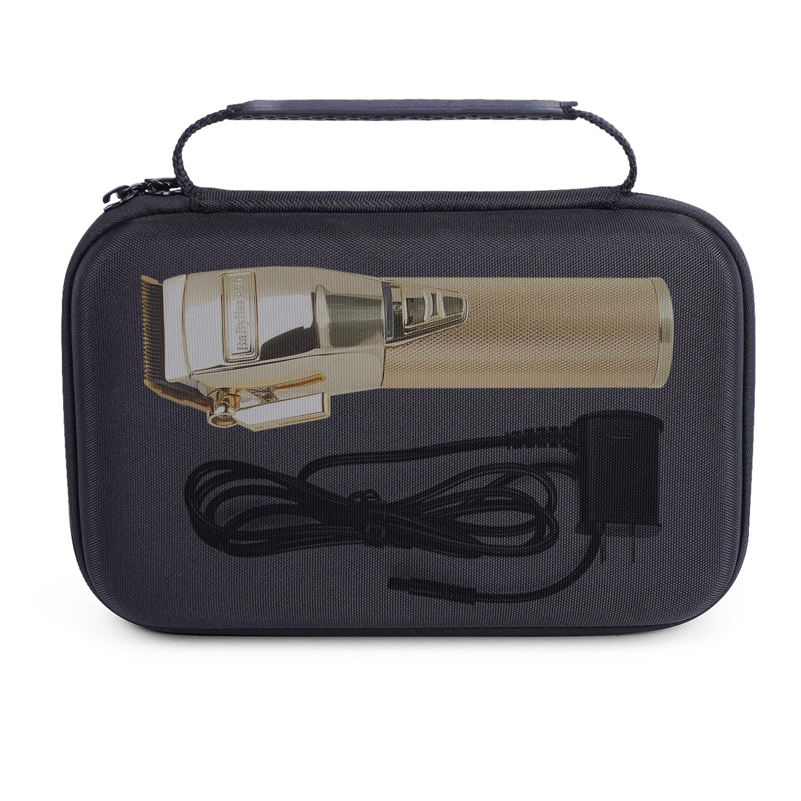 HESPLUSStorage Case for BaBylissPRO GOLDFX / SILVERFX Metal Clipper and ROSEFX / BLACKFX Barberology Lithium Outlining Trimmer, Extra Room for Blade, Charger, Comb Attachments (CASE ONLY)