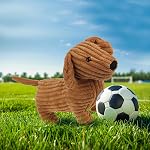 Apricot Lamb Toys Chien en peluche Clare Dachshund Soft Stuffed Animal Kids 13.5"