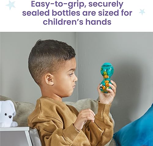 Miniatura 5 de hand2mind Botellas sensoriales para expresar tus sentimientos emociones opuestas, juguetes de terapia de juego, atención plena para niños, juguetes