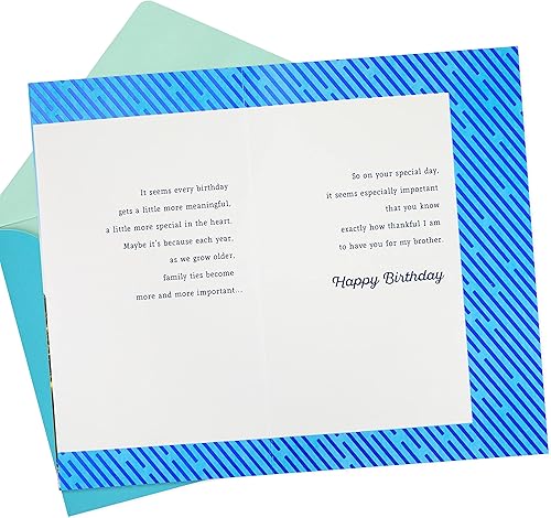 Miniatura 2 de Hallmark Tarjeta de cumpleaños para hermano (So Thankful)