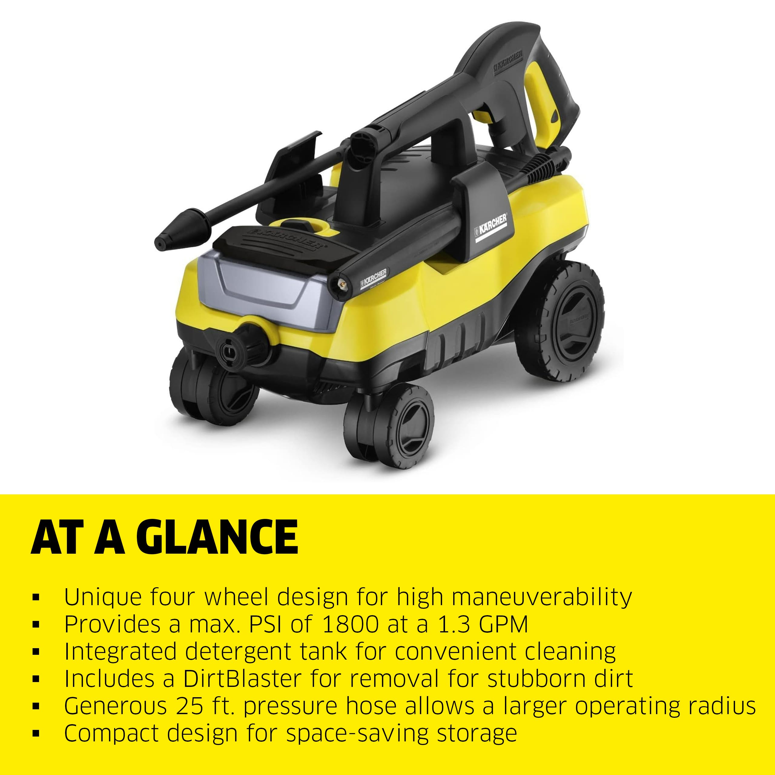 Karcher K 3 Follow Me Electric Power Pressure Washer