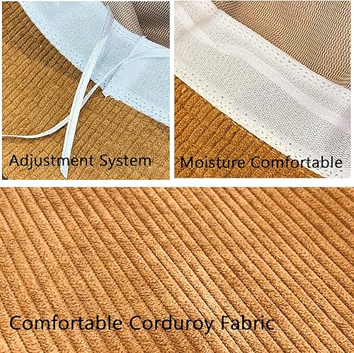 Miniatura 2 de Sombrero de pana unisex para hombres y mujeres, gorra ligera de pesca para viajes, al aire libre, playa, viajes, sombreros para la cabeza