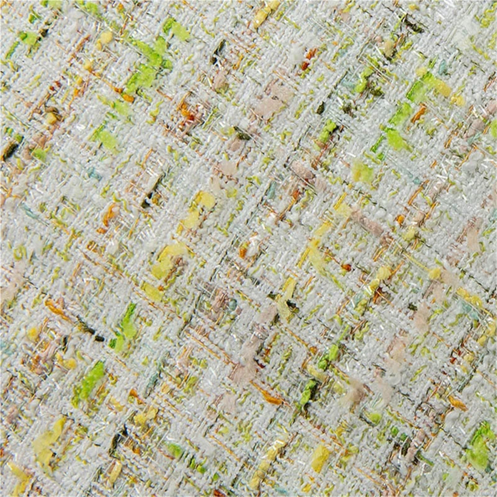 Tradycyjna tkanina tweedowa, Tweed Sewing Fabric Polyester White And Blue 1 Meter By 148cm