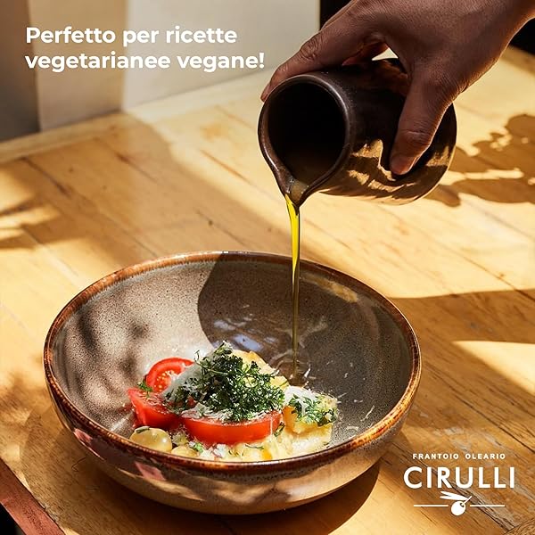 Cirulli 100% Italian Extra Virgin Olive Oil - 5L Can - Premium EVO Oil - Extra Virgin Oil with Ancient Roots - Early Harvest - Hand Harvested - Rich in Polyphenols - Fruity Aroma - 4