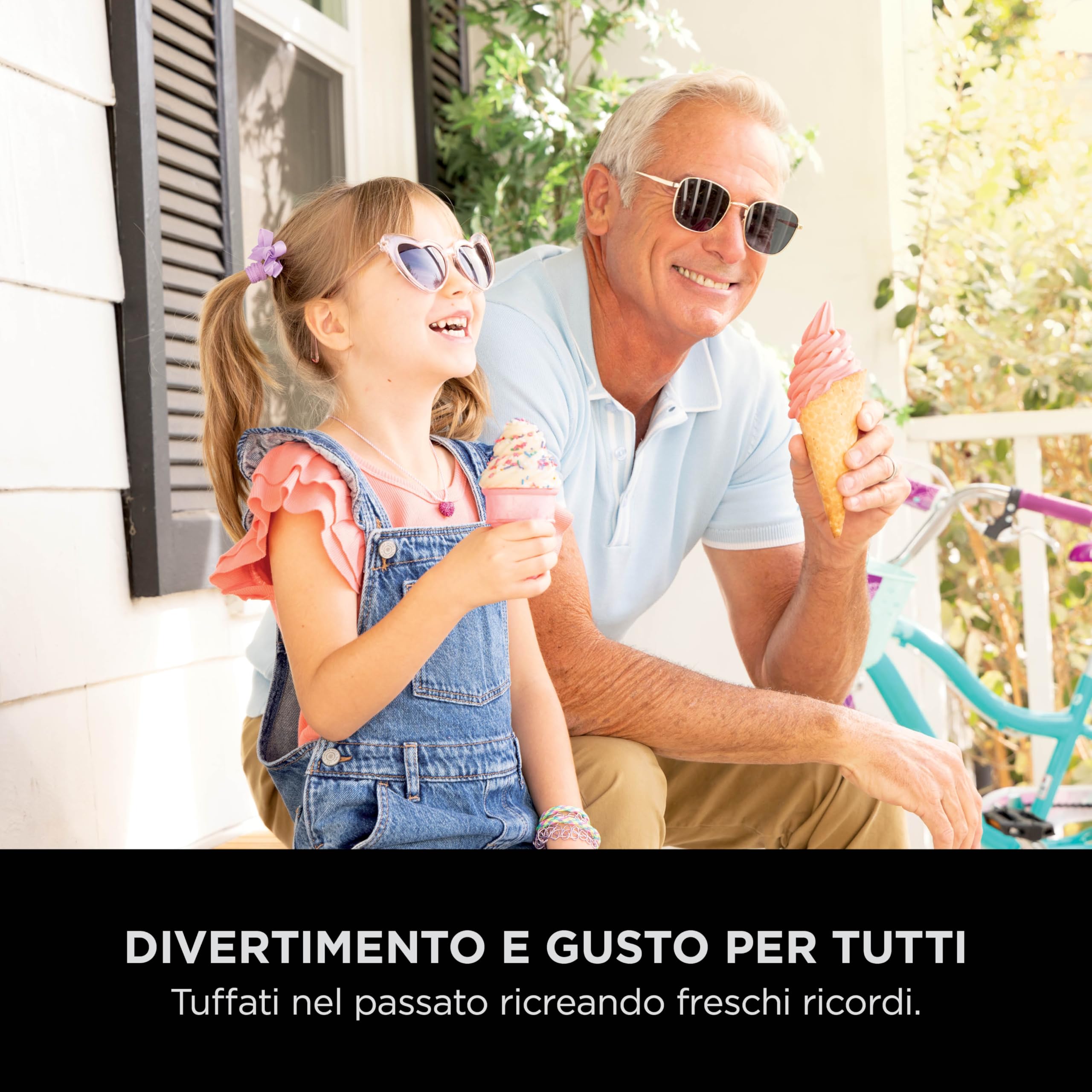 Ninja CREAMi Scoop & Swirl, Gelatiera con 2 vasetti, gelatiera 13 funzioni, gelato alla spina, gelato artigianale, sorbetto, opzione Extra, argento platino, NC701EU