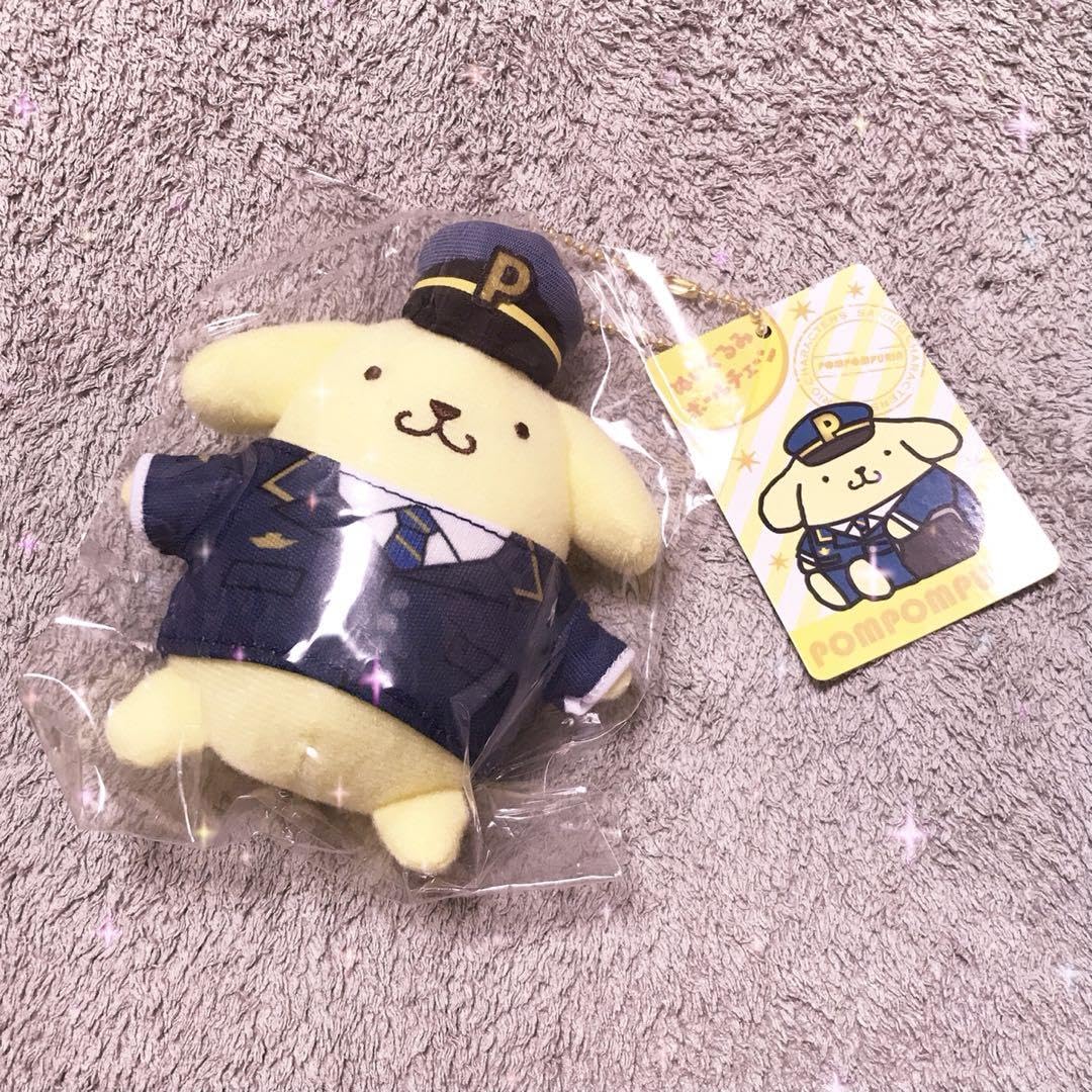 ポムポムプリンカフェ限定　サンタさんぬいぐるみボールチェーン Amazon.co.jp: サン リオ ポムポムプリン 車掌 ぬいぐるみ