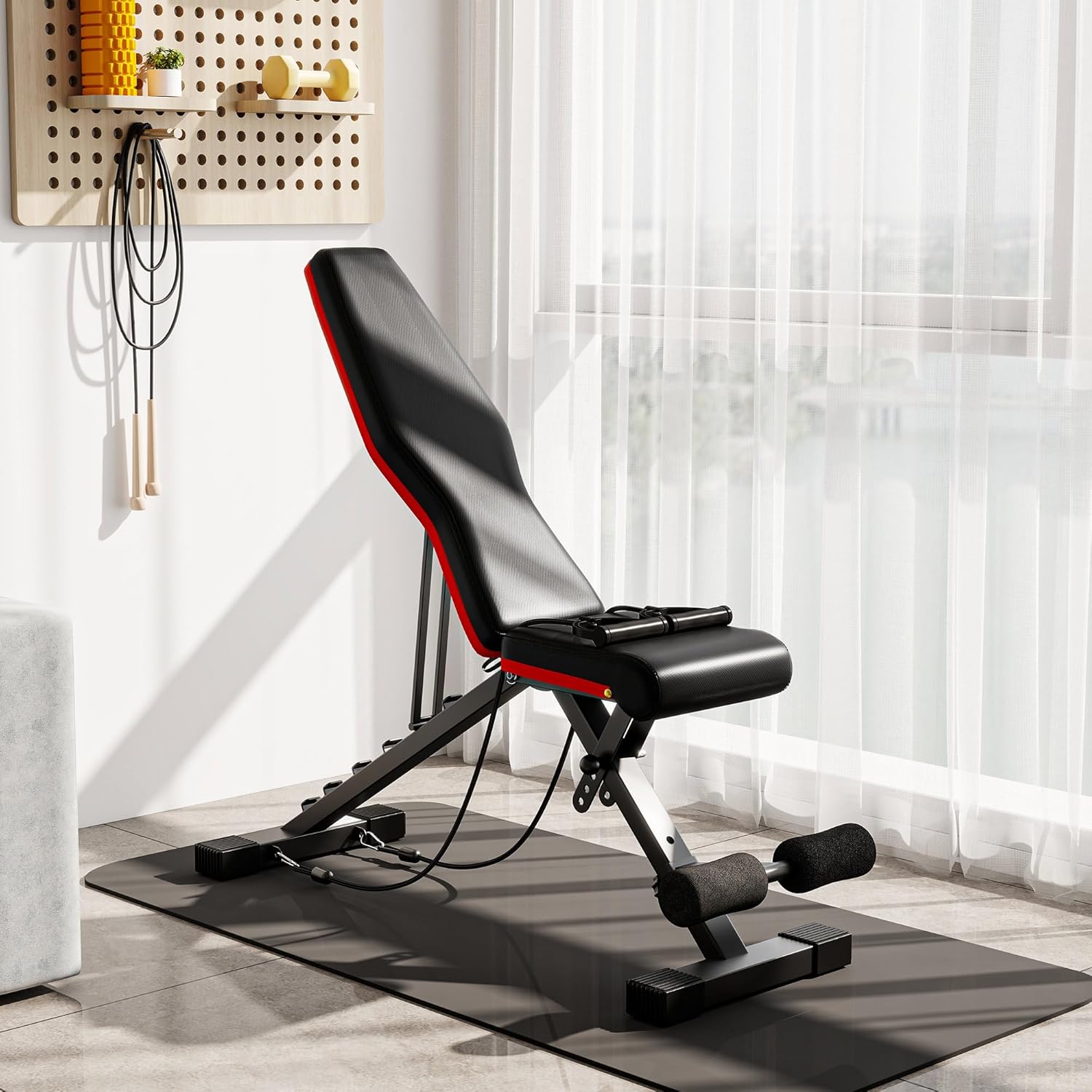Soozier workout bench assembled