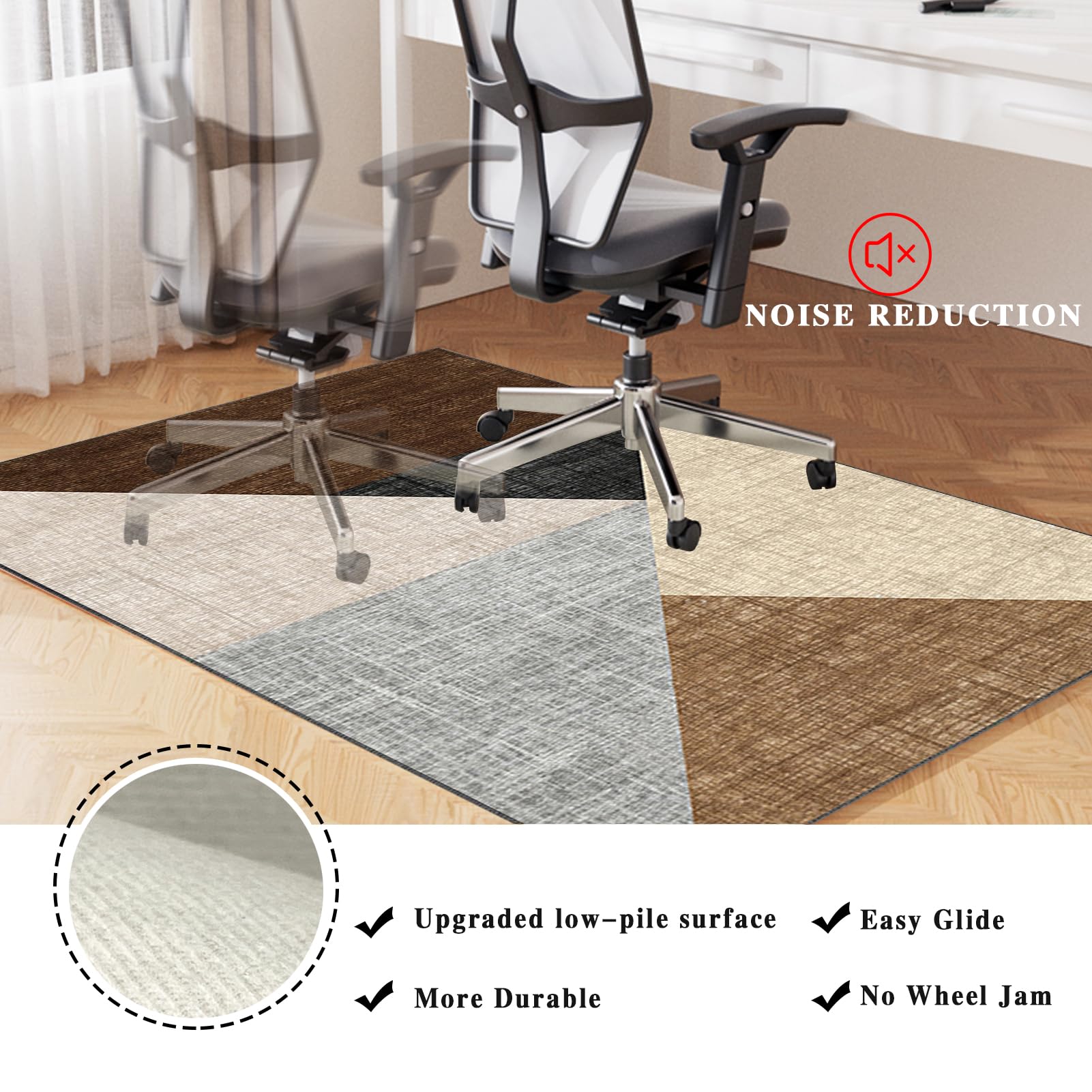 Tappetino Per Sedia Da Ufficio - 90x120 Cm, Antiscivolo E Protettivo Per Pavimenti - Foto 6