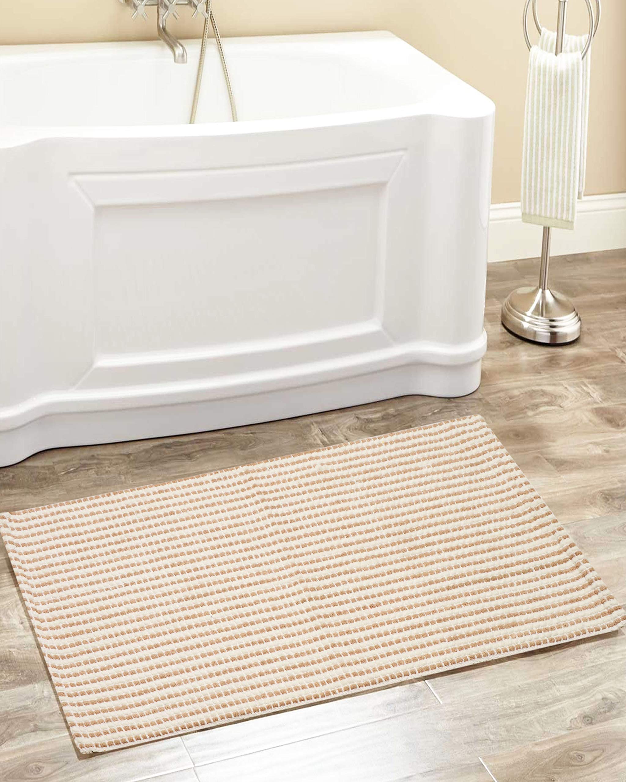 Jaipuri haat Hand Woven Super Soft Cotton Anti Slip Bathmat- 50x76 cm (B07HQSJCDH) Amazon Price History, Amazon Price Tracker
