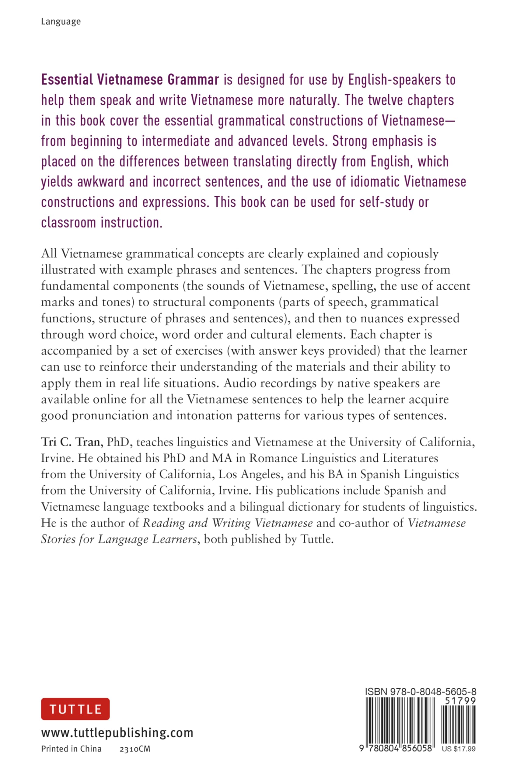 Essential Vietnamese Grammar: Speak and Write Vietnamese Like a Native! (Essential Grammar)