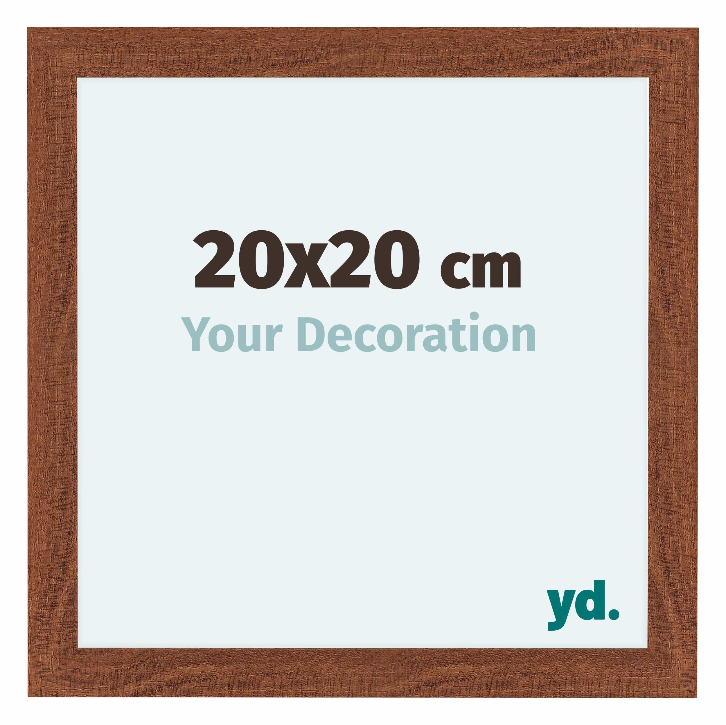 Your Decoration - Picture Frame 20x20 cm - Walnut - Decorative Wall Frame in MDF with Antireflection - Frame 20x20 - Como — image 1