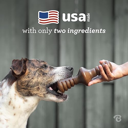 Miniatura 6 de Benebone Zaggler - Juguete masticable para perros con ruedas para masticadores agresivos, maní real, fabricado en Estados Unidos, mediano