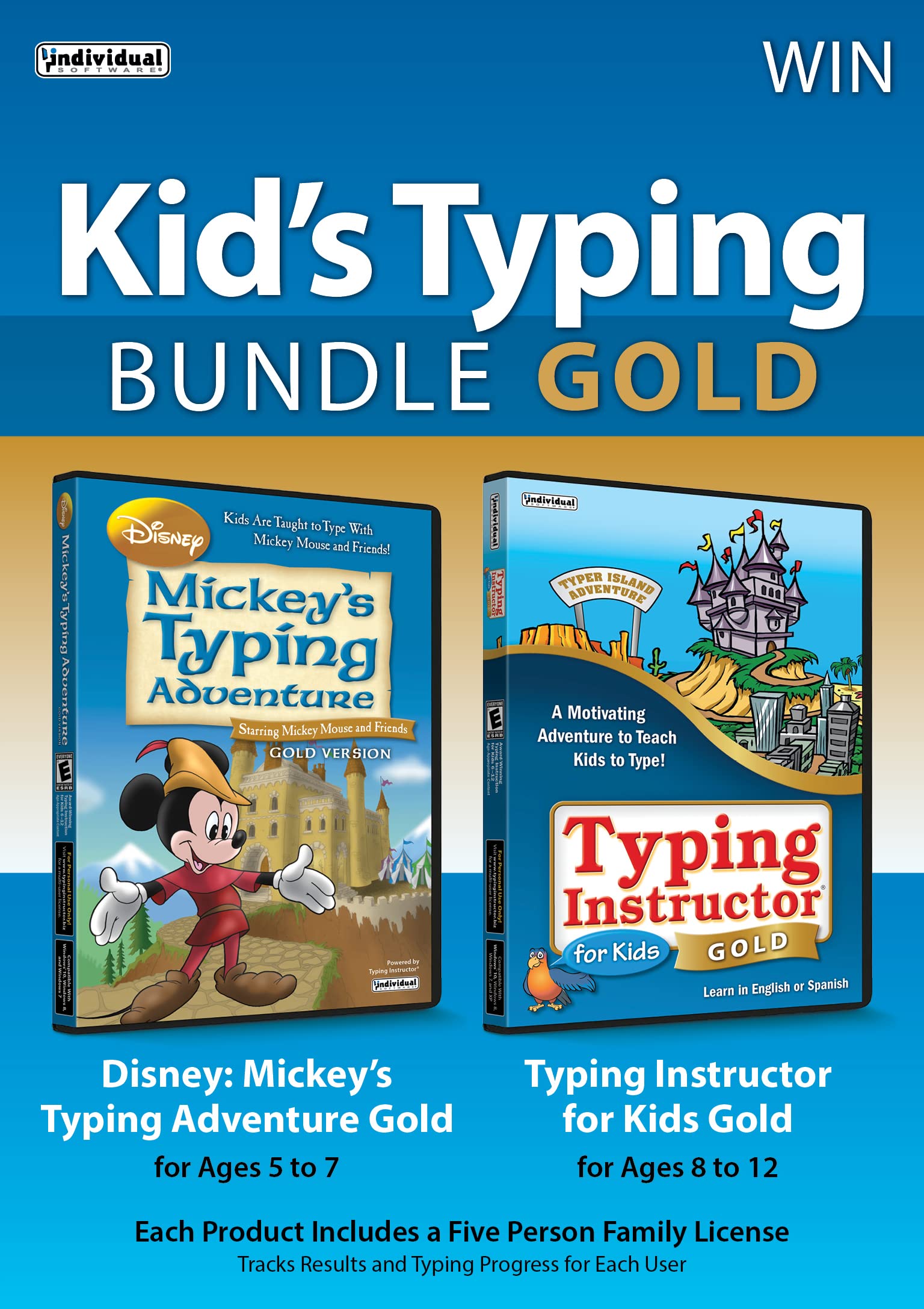 Kid's Typing Bundle Gold - Windows [PC Online code]