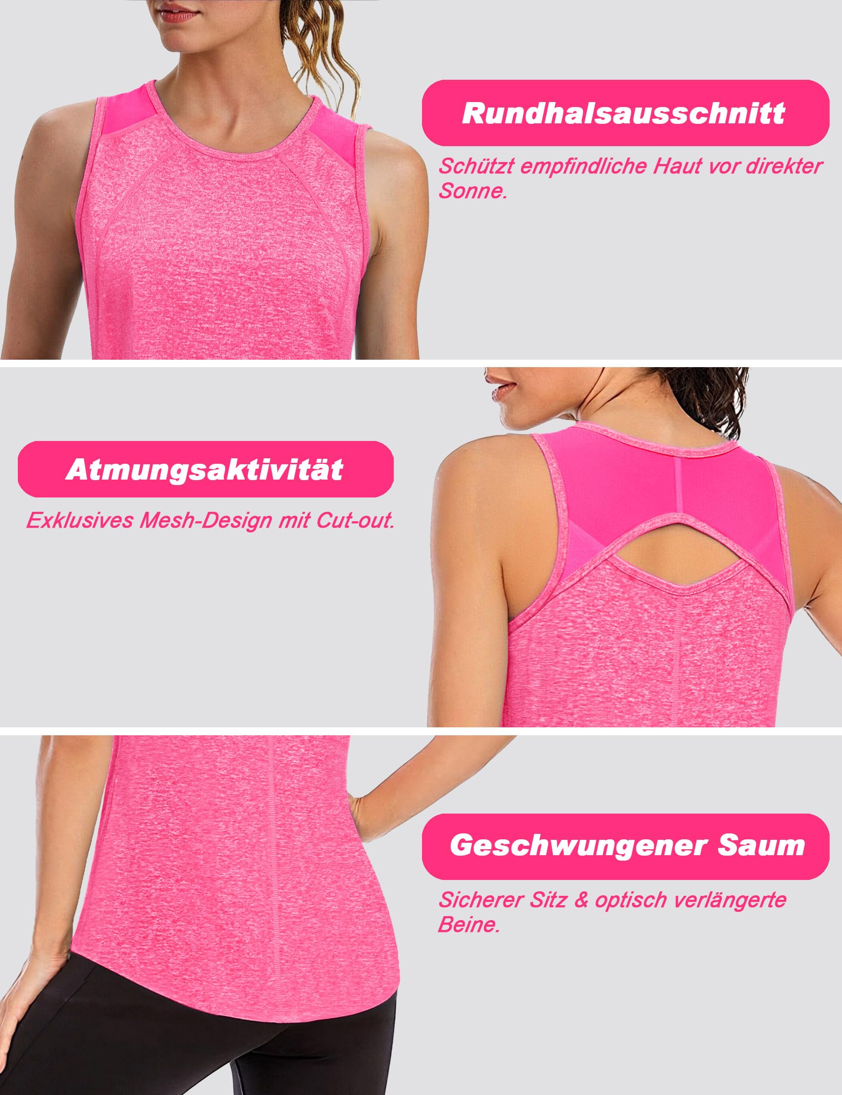 Damski podkoszulek sportowy podkoszulek do biegania z okrągłym dekoltem koszulka bez rękawów lekki sportowy oddychający top do jogi siatkowy tył Tank top szybkoschnący do fitnessu tenis