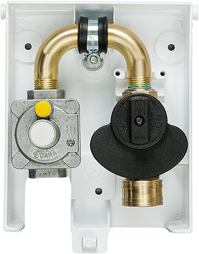 Miniatura 5 de Manufacturing Ltd 2 # Enchufe de gas de PVC, gris, 2 PSI, entrada NPT de 1/2 '', salida de desconexión rápida de 3/8 '' Gris,Blanco