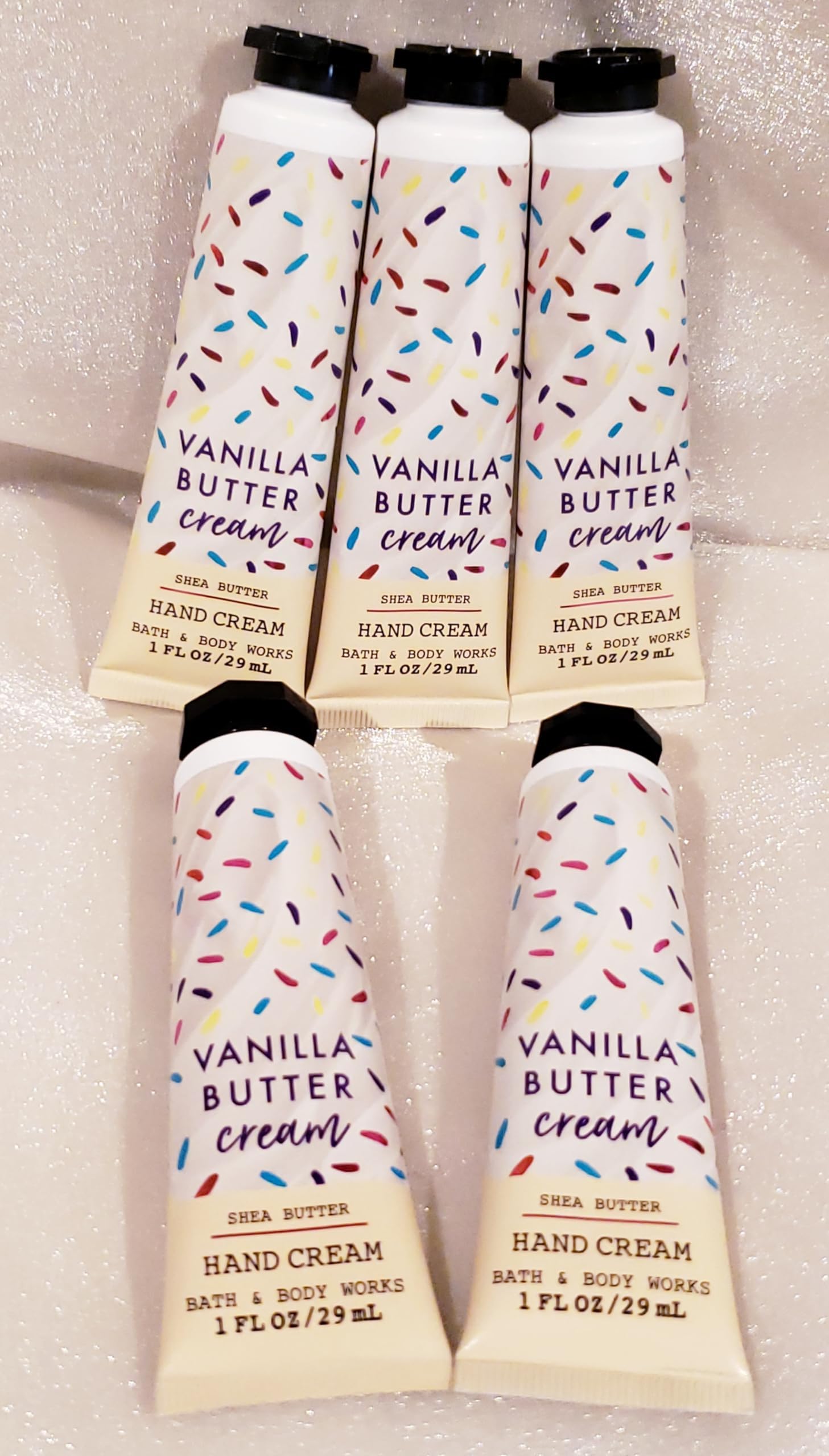 Vanilla Buttercream 5 Pack Shea Butter Hand Cream 1 Ounce
