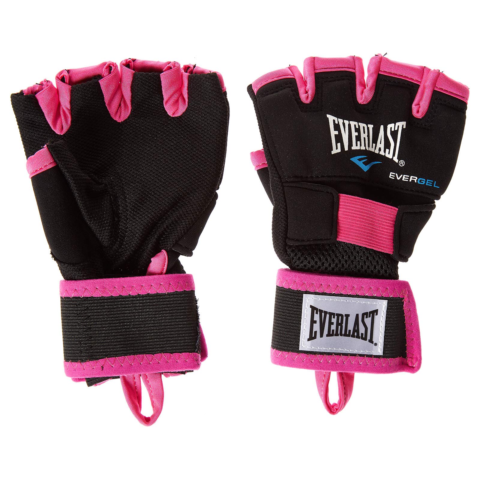 Everlast Evergel Hand Wraps (M/L) Pink/Black Boxing Wraps for Boxing Gloves, Slim Design Gloves with Compress-X Wrist Wraps - Authentic Everlast Gear