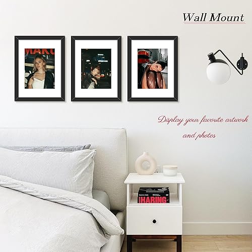 Miniatura 4 de Picrit Juego de 7 portarretratos de 11 x 14 pulgadas, para exhibir fotos de 8 x 10 pulgadas con paspartú o de 11 x 14 pulgadas sin paspartú, marcos