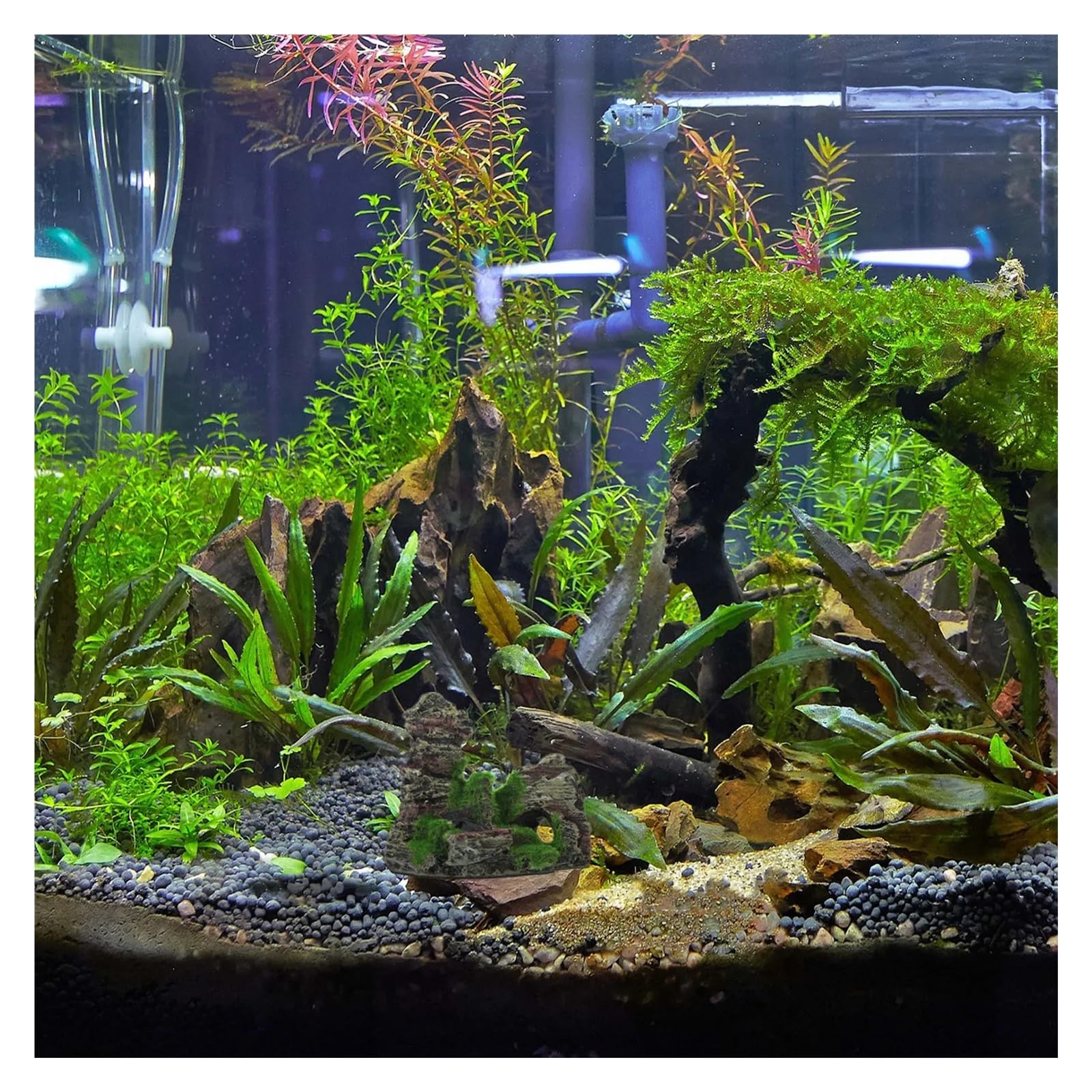 Decoración de pecera resina colina Artificial, 10 Uds Para Decoraciones | Adorno de paisaje de rocalla de montaña for acuario, decoración Natural de colina for pecera