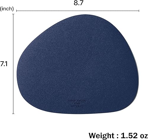 Miniatura 6 de Alfombrilla para mouse, antideslizante, lavable, impermeable, alfombrilla de mouse para computadora (azul murf)