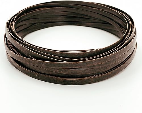 Kit de reparación de mimbre, marrón oscuro moteado, material de polietileno para reparación de muebles de patio, 130 pies, alta resistencia