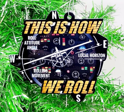 Adorno de piloto - Aviation Plane This is How We Roll Adorno de Navidad