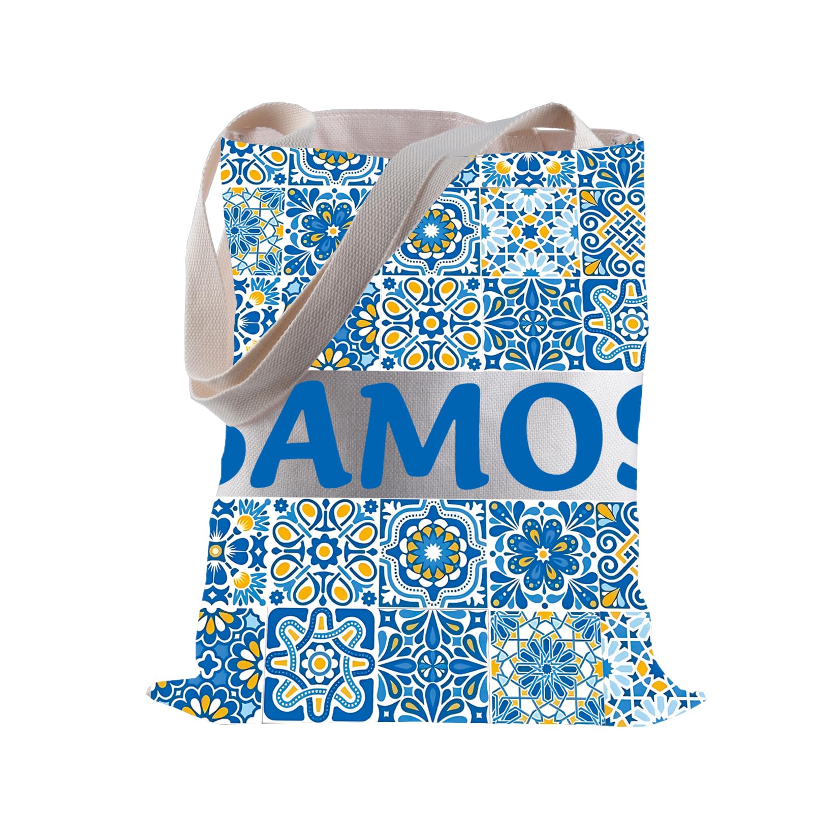 BLUPARKSamos Shopping Bag Samos Travel Gift Samos Themed Shoulder Bag Samos Greece Gift