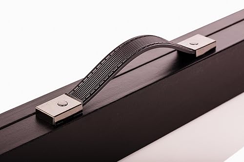 Miniatura 2 de Mizerak Estuche rígido para taco  Ligero, esquinas reforzadas, asa de transporte  Estuche duradero para taco de piscina para viajes o almacenamiento