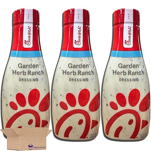 Tribeca Curations Garden Herb Ranch - Aderezo para ensaladas Botella de 12 onzas líquidas Paquete de 3