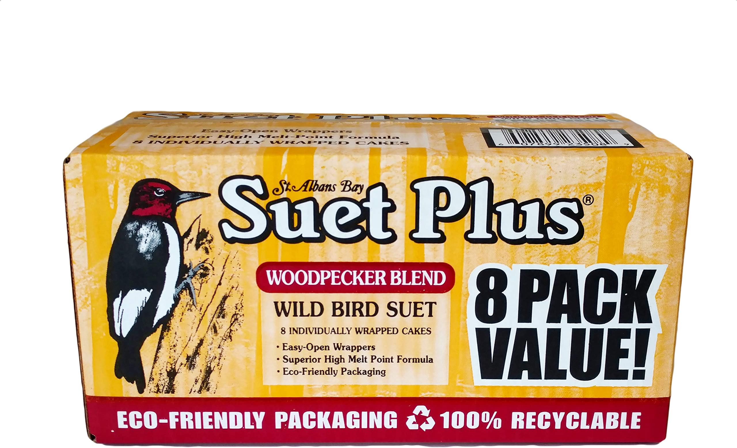 Bulk Buy of C&S Woodpecker Treat Premium Suet Cakes, 11 oz