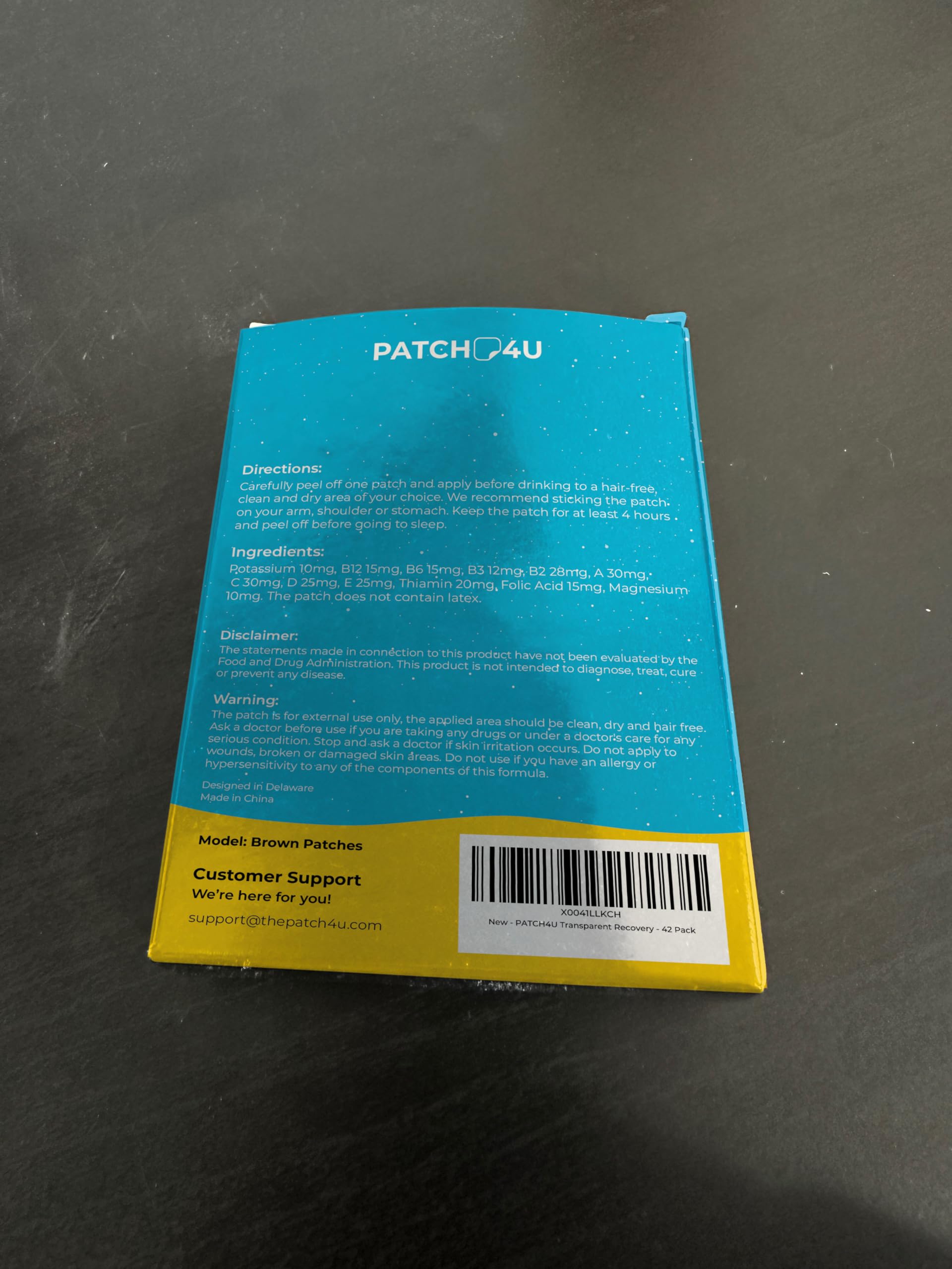 Party Patches 42 Pack - Wake Up Refreshed & Energized with Our 100% Natural Ingredients Recovery Patch - Skin-Friendly & Waterproof - Apply Before Drinking - Enhanced Morning Formula