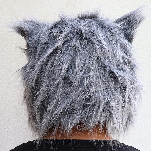 Miniatura 5 de Anime Demon Slayer-Hashibira Inosuke Cosplay Prop Halloween máscara capucha pantalones delantal falda de felpa adulto