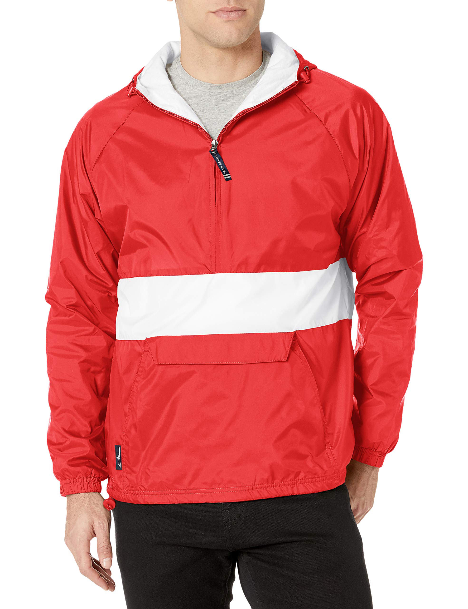 Charles River Apparel Wind & Water-Resistant Pullover Rain Jacket (Reg/Ext Sizes)