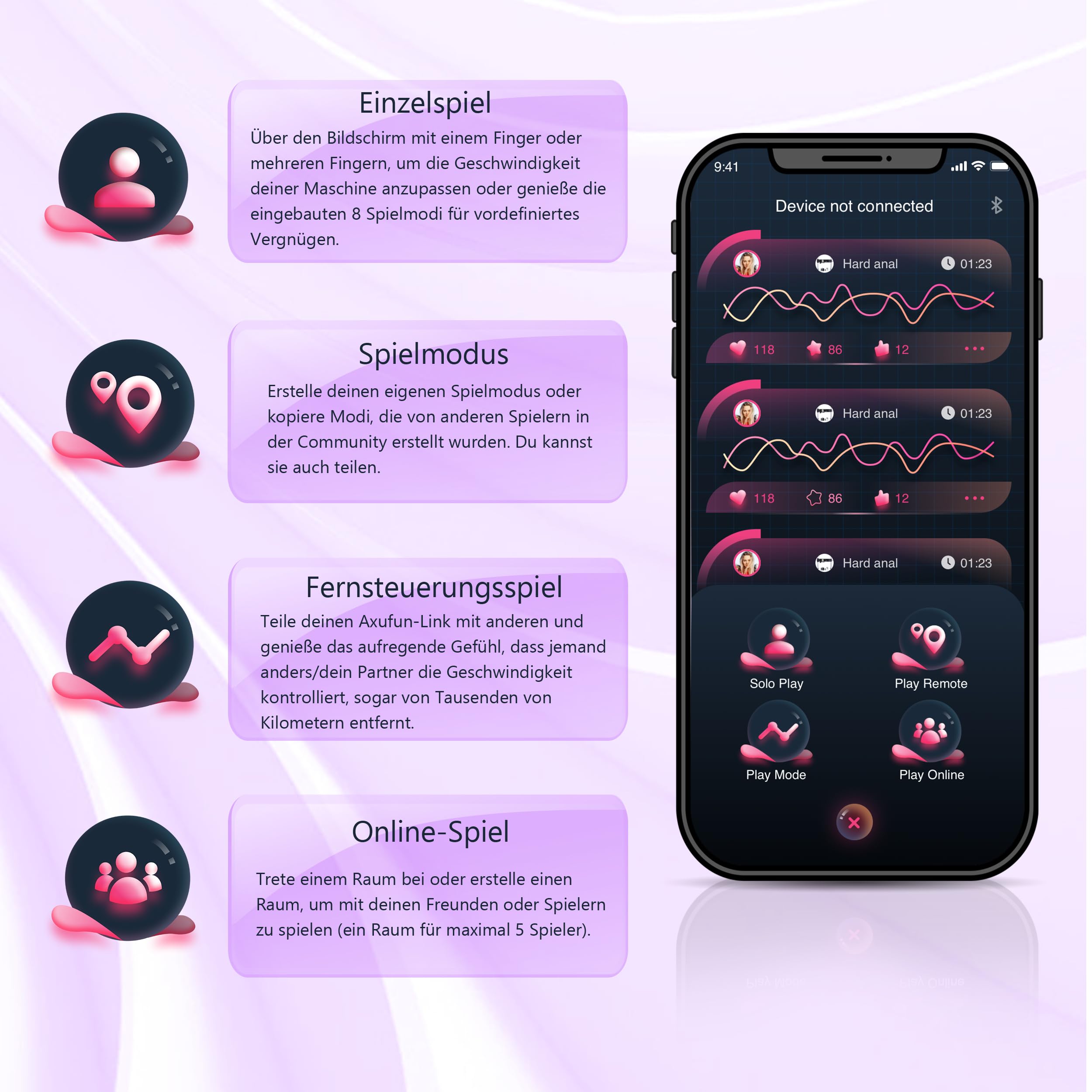 Máquina sexual Juguetes para adultos controlados por APP Máquina de juguetes sexuales para hombres Máquina de empuje con 9 accesorios para conector 3XLR Máquina de masaje ajustable con consolador real
