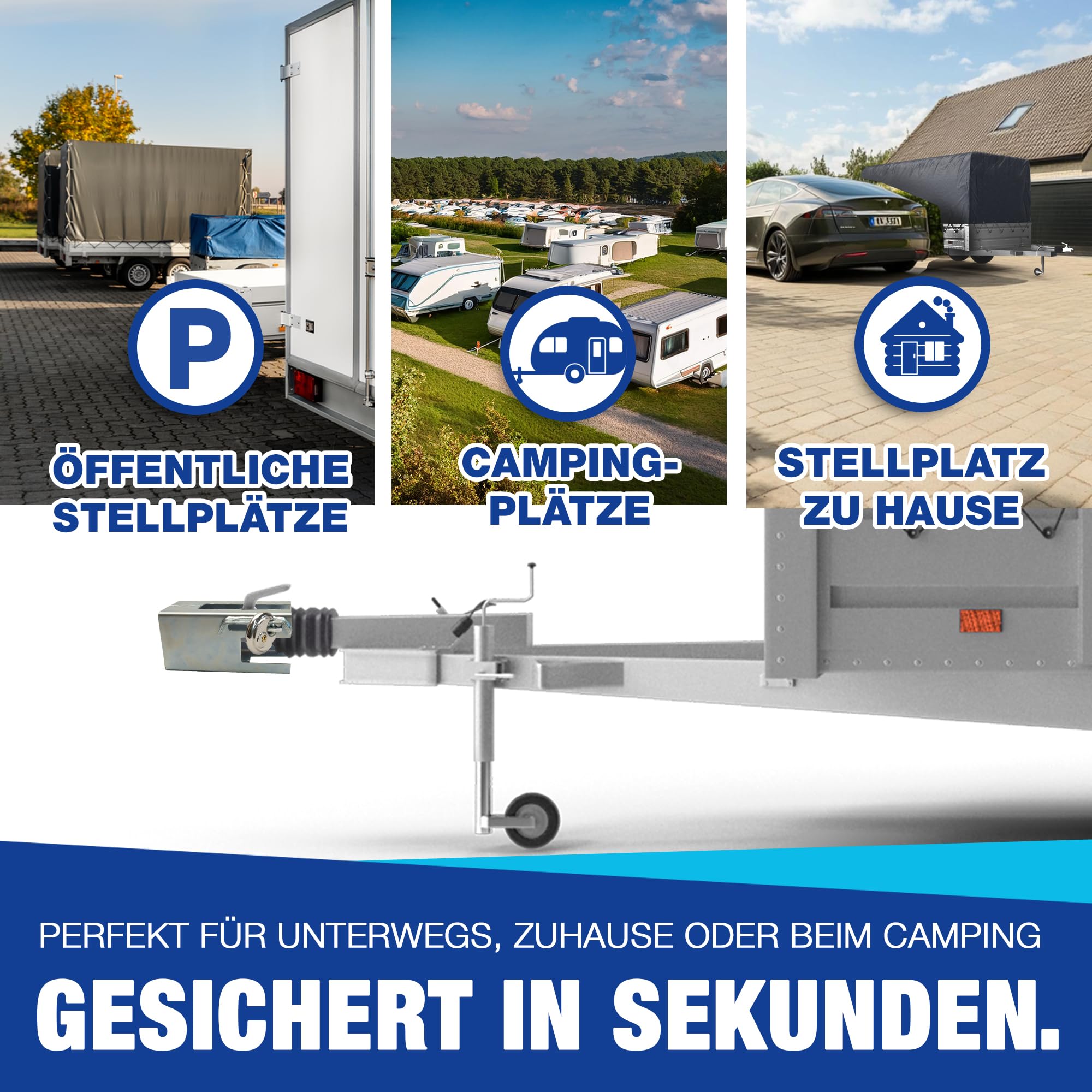 Aanhangwagen - Slot - Direct uit Voorraad Leverbaar