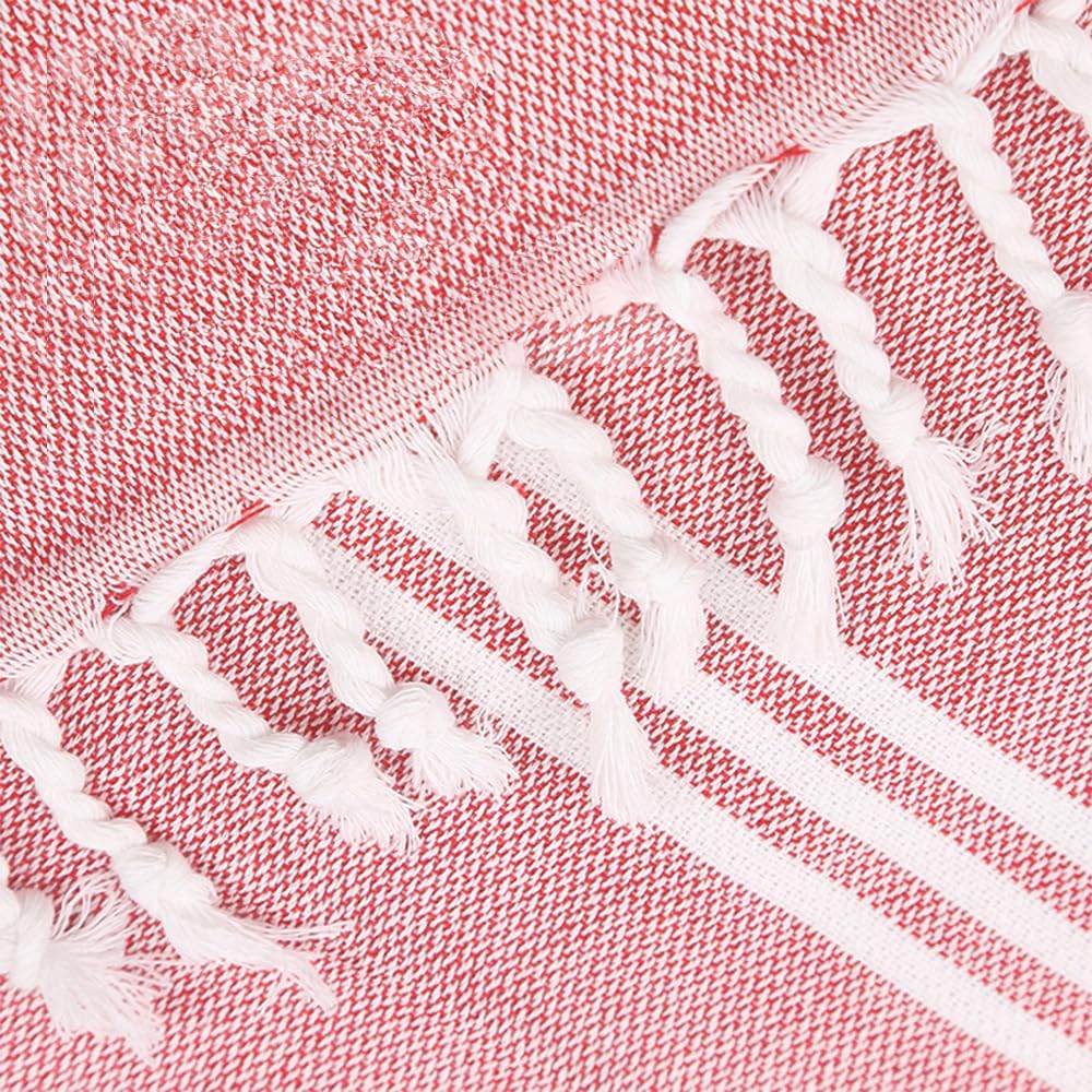 1pcs Turkish Towel Poncho Turkish Cotton Surf Poncho Changing Towels Swim Robe with Pocket Swim Cover Up Wearable Towel Hooded Beach Towel for Adult Man Women Beach Pool (Pink, M) - Image 7