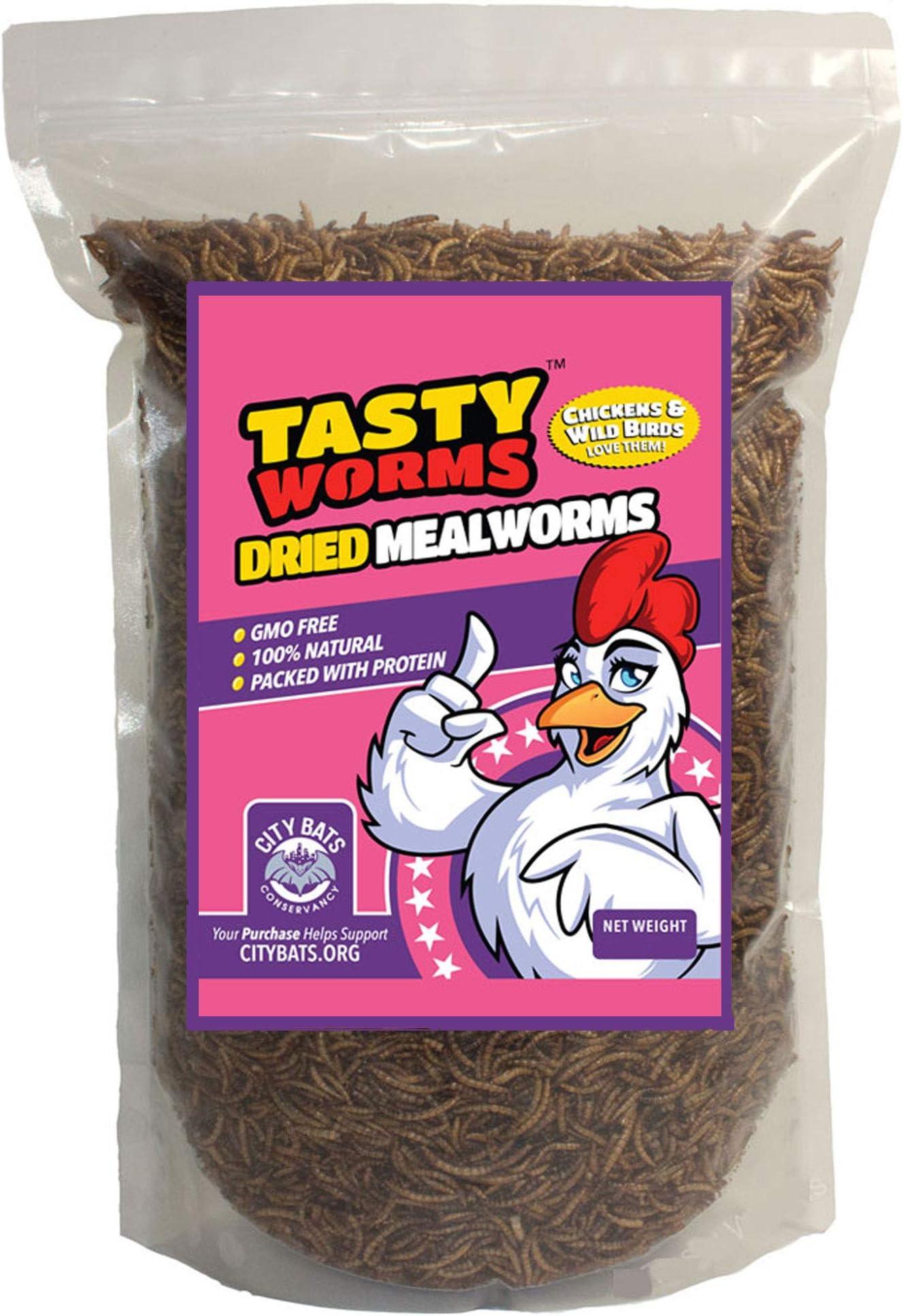 Tasty Worms 5 Pounds Freeze Dried Mealworms Approximately