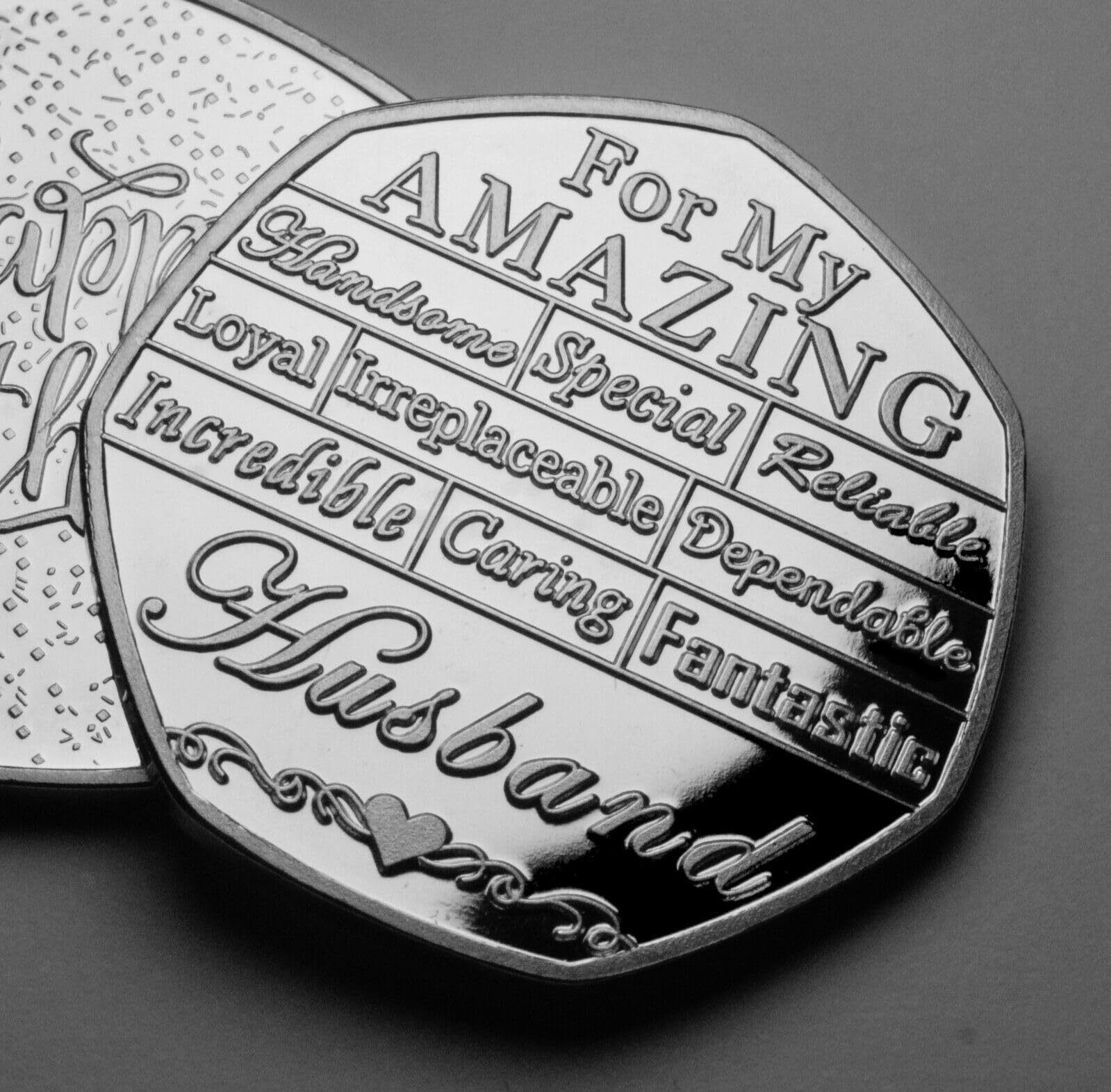 The Commemorative Coin Company Silver For My Amazing Husband 'Happy Birthday' Commemorative. From Wife Partner/Gift/Present/Token