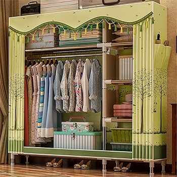 Amazon｜ワードローブ 収納棚 ワードローブ 大容量 シンプル収納