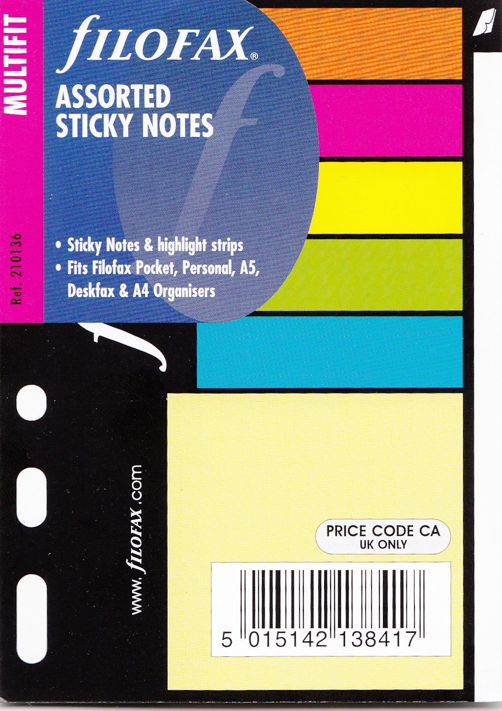 Filofax Sticky Notes - Large (Personal A5 & A4) Multifit 130136