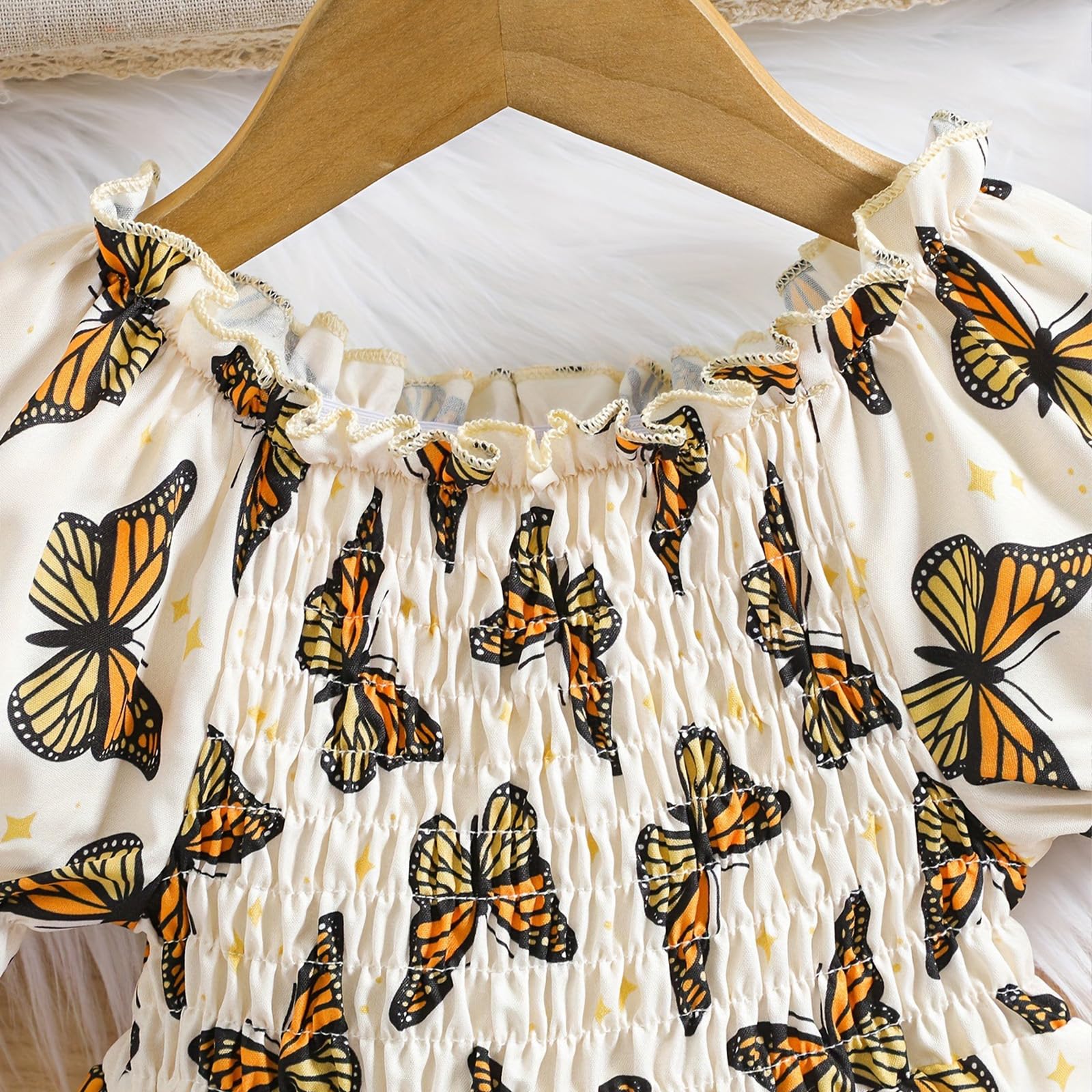 Bebé Niña Elegante Vestido Manga Corta Infantil Flor Imprimir Sombrero a Juego Conjunto Vestidos de Playa Verano 3 Meses-3 Años — view 5