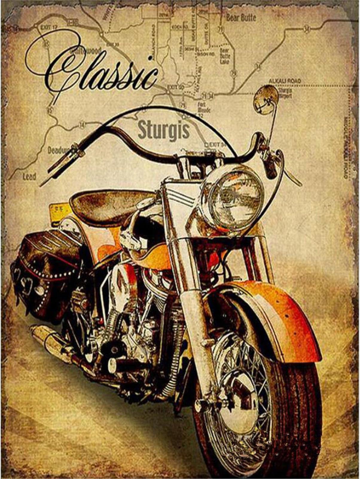 YSCOLOR Diamond Painting Bouledogue Français Fleur DIY Diamant Peinture