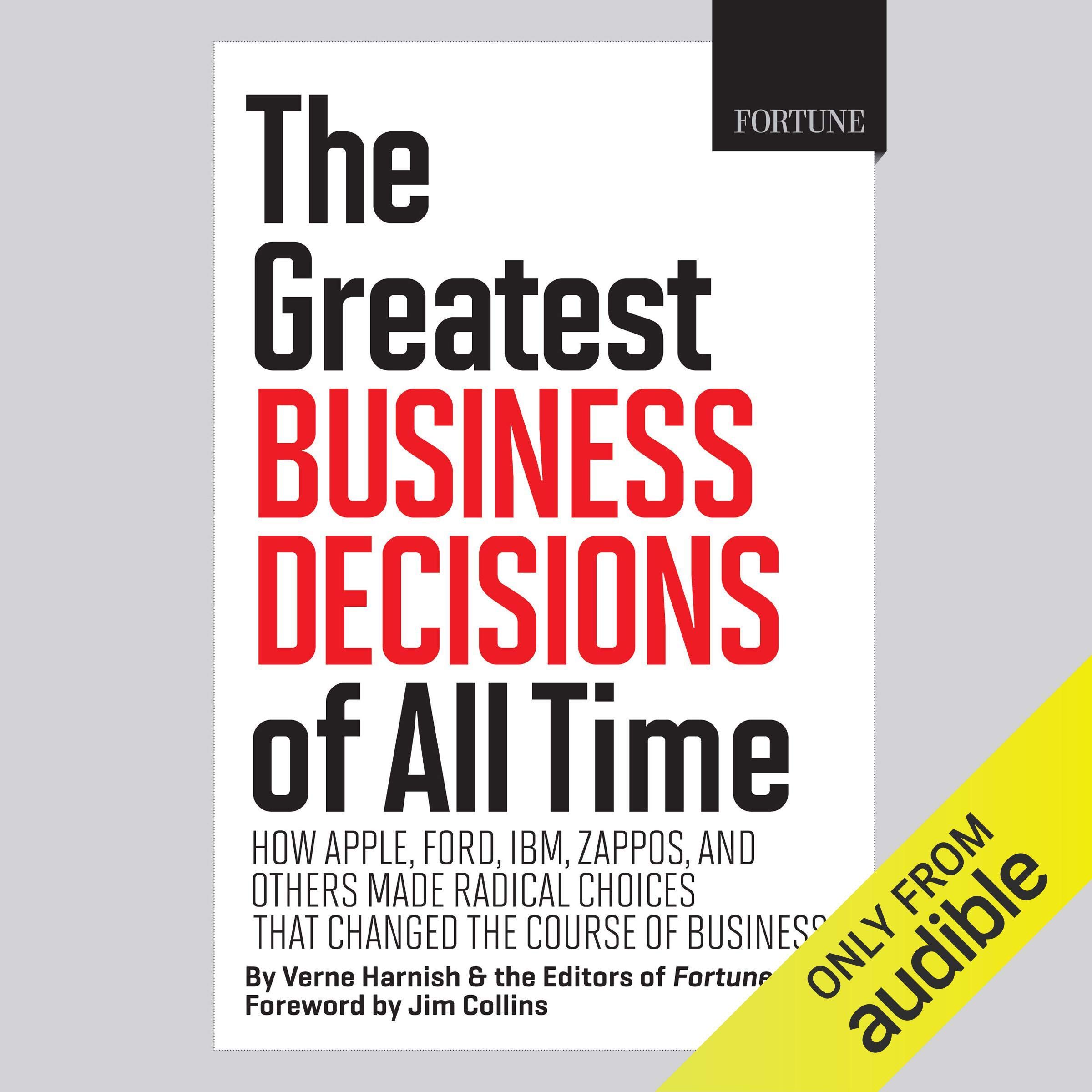 Cover art for The Greatest Business Decisions of All Time