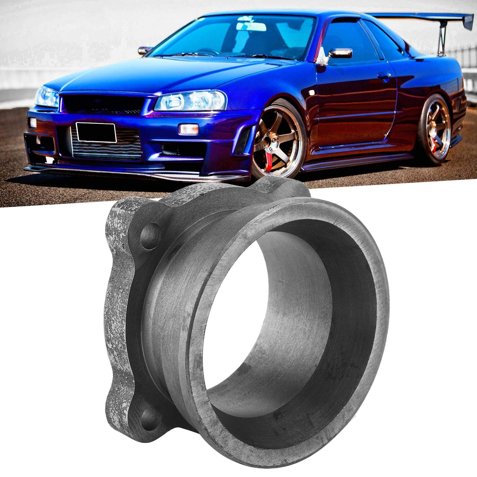 Turbo Scarico V Bend Flangia Adattatore Flangia di Scarico V Band Adattatore Flangia di Scarico Turbo Downpipe 4 Fori Per Bulloni Per 2,5 Pollici a 3 Pollici Universale