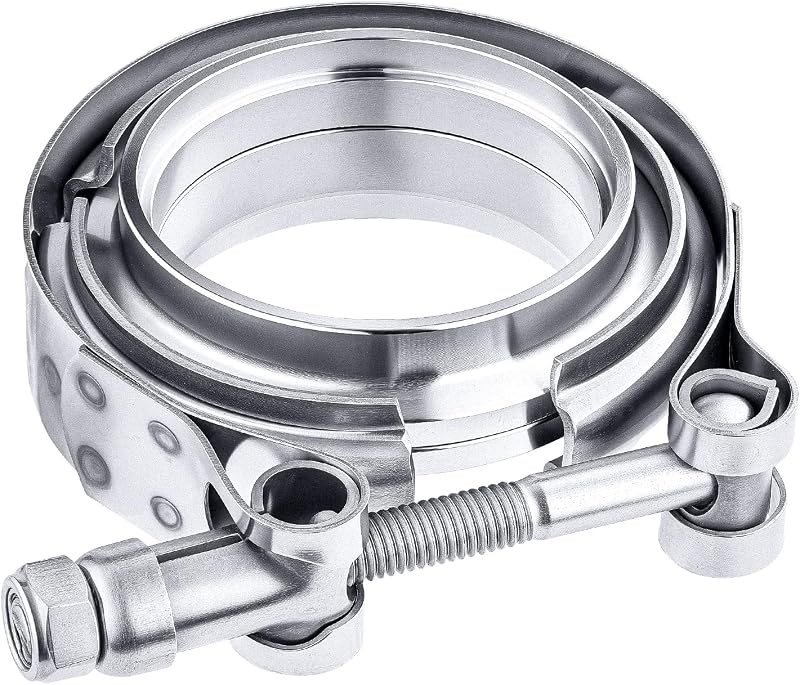 Abraçadeira V-band com Flanges Macho e Fêmea EVIL ENERGY em Aço Inoxidável 304 – 2,36"