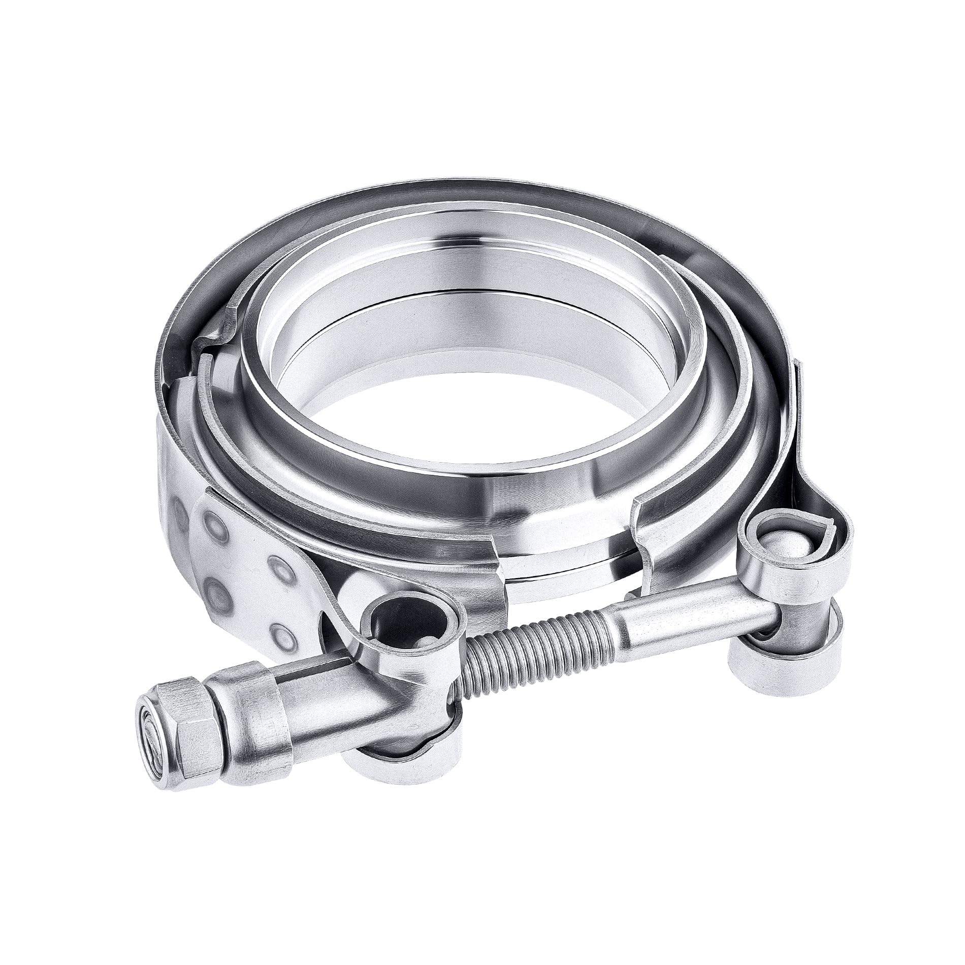 EVIL ENERGY V Band Clamp with Flange Male Female Stainless Steel (1, 2.36")